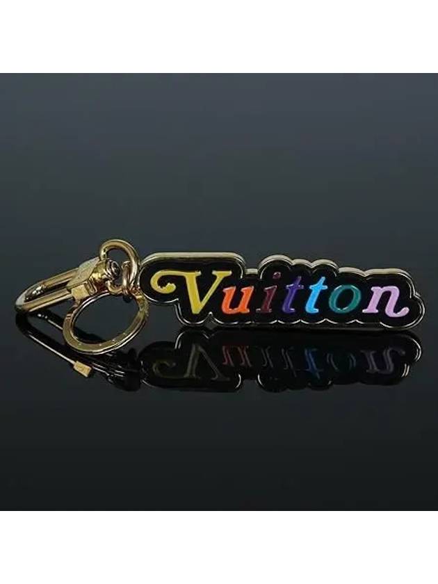 M63747 Gold Initial New Wave Bag Charm Key Holder - LOUIS VUITTON - BALAAN 1