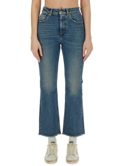 Crop Flared Jeans Blue - GOLDEN GOOSE - BALAAN 2