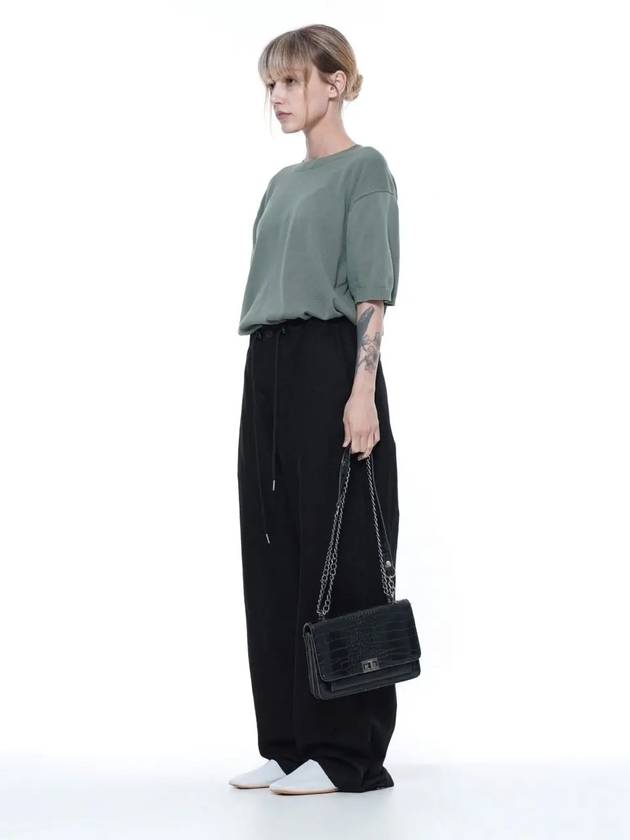 LSSWP BK Linen Slit String Wide Pants Black - CHANCE'S NOI - BALAAN 7