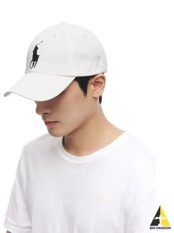 Big Pony Chino Baseball Cap White - POLO RALPH LAUREN - BALAAN 1