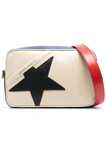 Star Large Leather Cross Bag Ivory - GOLDEN GOOSE - BALAAN 1