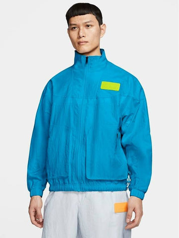 01-CN4579-446-Jordan-23 Engineered Woven Jacket-Blue - NIKE - BALAAN 1