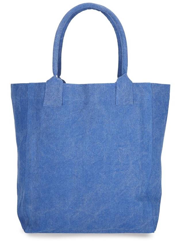 Yenky Embroidered Logo Large Shopper Tote Bag Blue - ISABEL MARANT - BALAAN 4