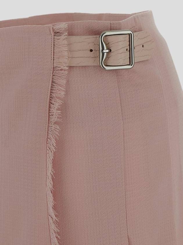 Midi Skirt 8083030 S24 GIU 42 A3238 PINK - BURBERRY - BALAAN 4