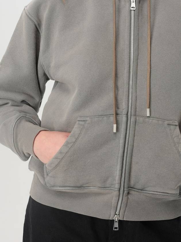 Mischief Old Dye Hefty Fleece Zip-Up Hoodie Grey - OUR LEGACY - BALAAN 5