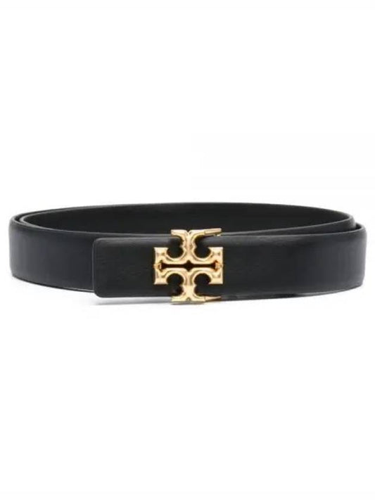 logo decorated buckle belt black - TORY BURCH - BALAAN 2