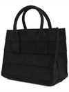 Logo Signature Tote Beach Bag Black - SALVATORE FERRAGAMO - BALAAN 3