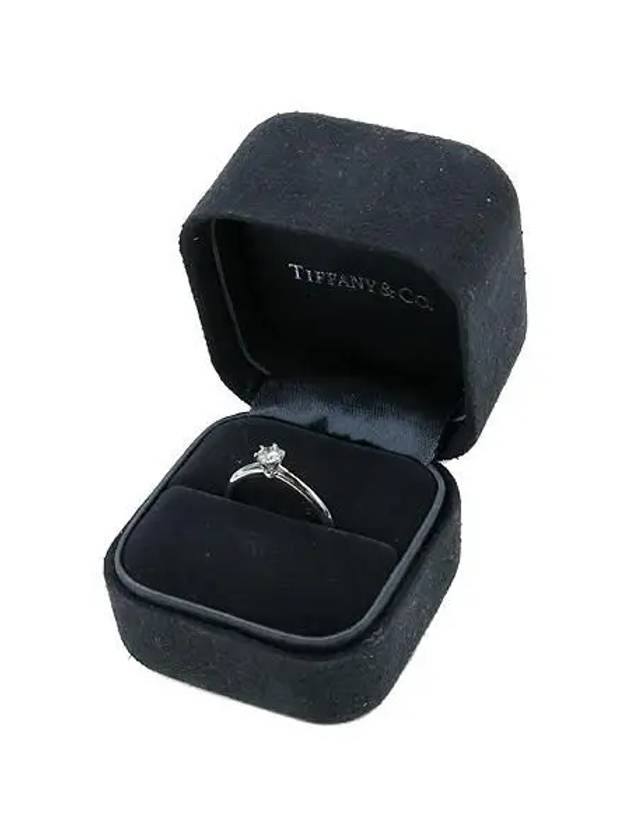 Tiffany PT950 Platinum 0 21 Carat 1 Point Diamond Wedding Ring No 12 - TIFFANY & CO. - BALAAN 1