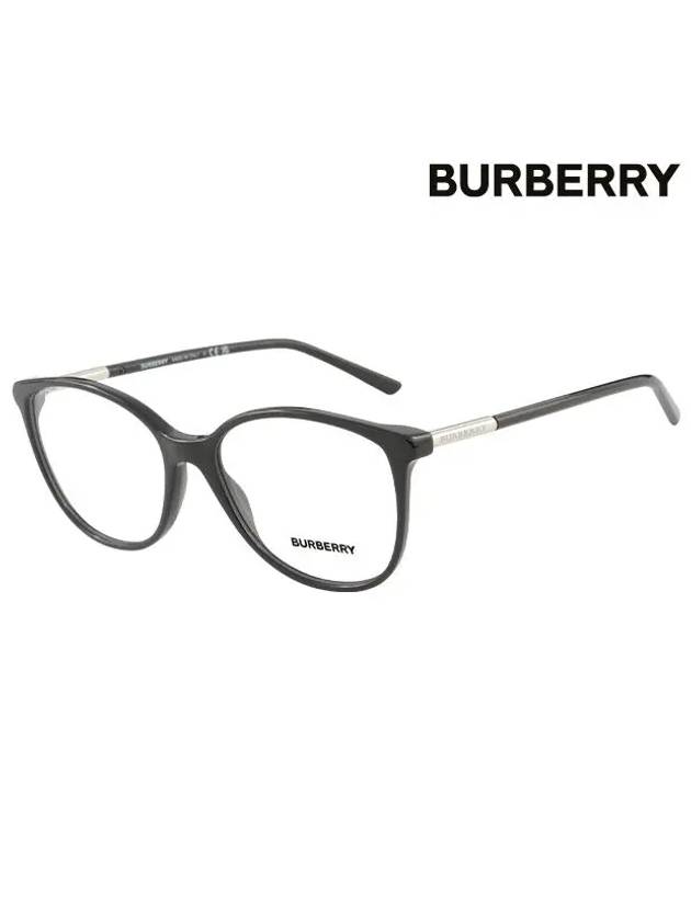 Eyewear Round Frame Eyeglasses Black - BURBERRY - BALAAN 3