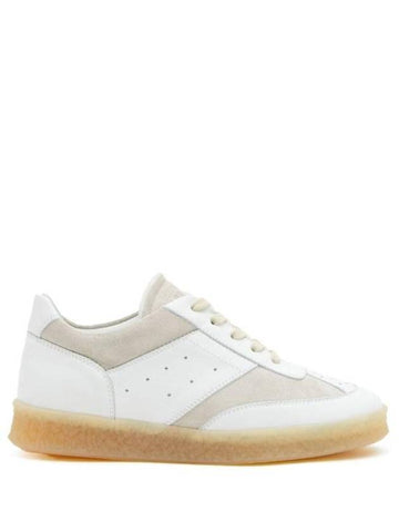 MM6 6 Court Low Top Sneakers White - MAISON MARGIELA - BALAAN 1