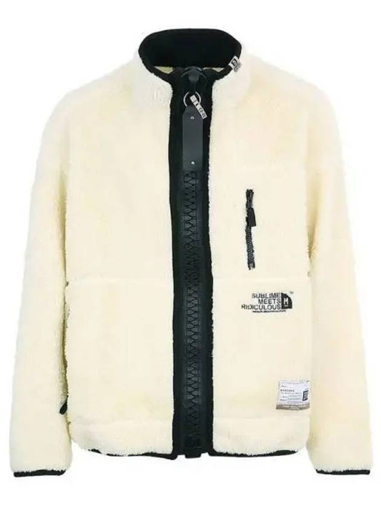 A09BL631 WHITE Fleece Jacket 270755 - MIHARA YASUHIRO - BALAAN 1