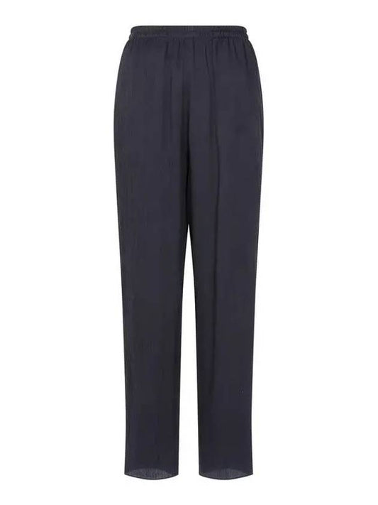 Women s Rayon Wrinkle Banding Pants Navy 271253 - EMPORIO ARMANI - BALAAN 1