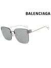 Eyewear BB Square Frame Metal Sunglasses Grey Mirror - BALENCIAGA - BALAAN 2