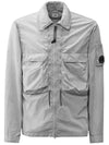 Chrome-R Hooded Over Long Sleeve Shirt Grey - CP COMPANY - BALAAN 2