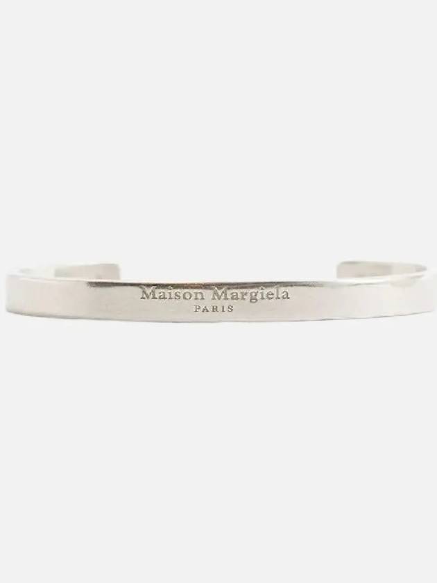 Engraved Logo Cuff Bracelet Silver - MAISON MARGIELA - BALAAN 2