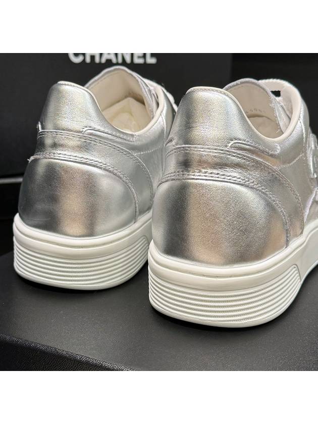 Men's Sneakers Silver Force CC Logo - CHANEL - BALAAN 8