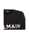 Logo Crew Neck Short Sleeve T-Shirt Black - BALMAIN - BALAAN 4