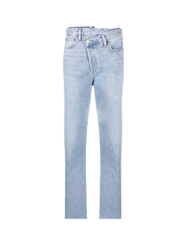 Crisscross Straight Jeans Blue - AGOLDE - BALAAN 1