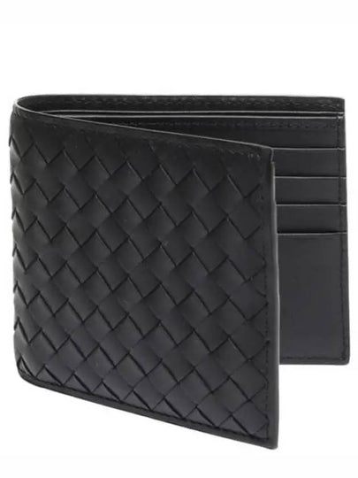 Intrecciato Weaving Half Wallet Black - BOTTEGA VENETA - BALAAN 2