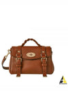 Alexa Heavy Grain Mini Tote Bag Chestnut - MULBERRY - BALAAN 2