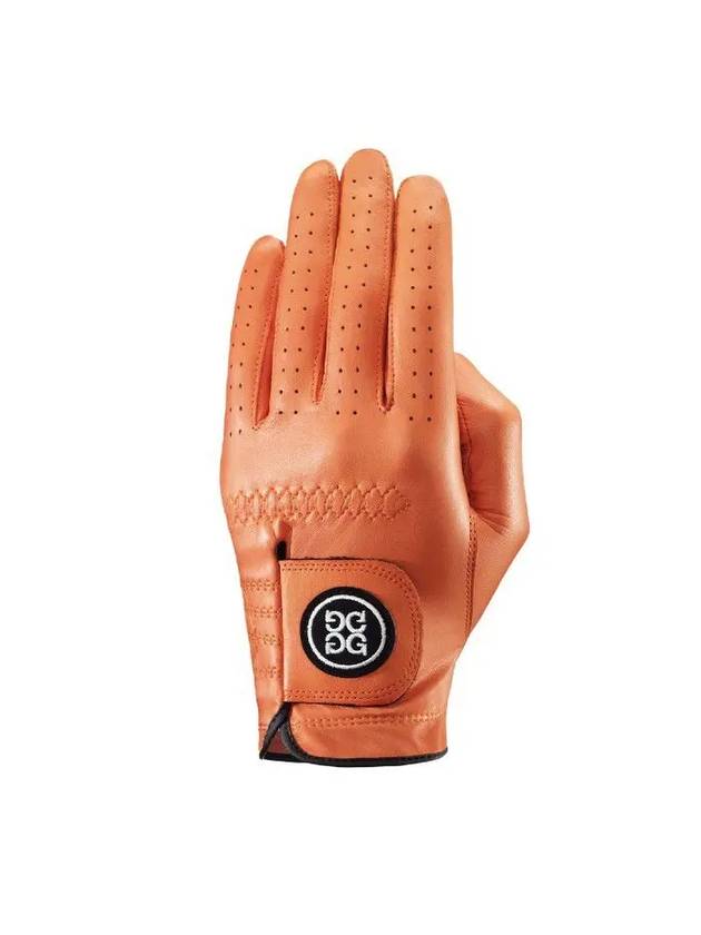 Circle GS Logo Leather Golf Gloves Tangerine - G/FORE - BALAAN 2