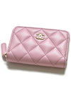 24SS Classic Caviar Zipper Card Wallet Pink AP0216 Kleokdok - CHANEL - BALAAN 2