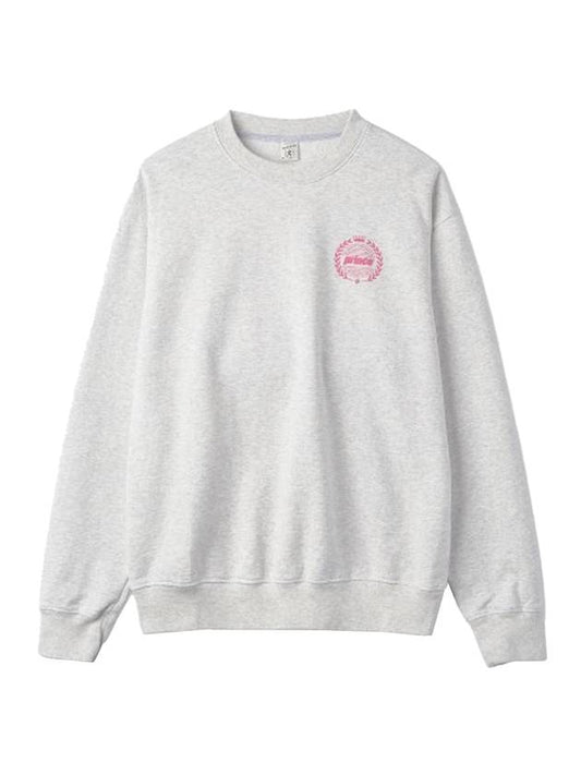 Crest Logo Sweatshirt Light Grey - SPORTY & RICH - BALAAN 1