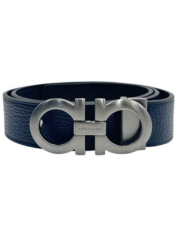 Ferragamo Gancini Reversible Belt 675542 - SALVATORE FERRAGAMO - BALAAN 1