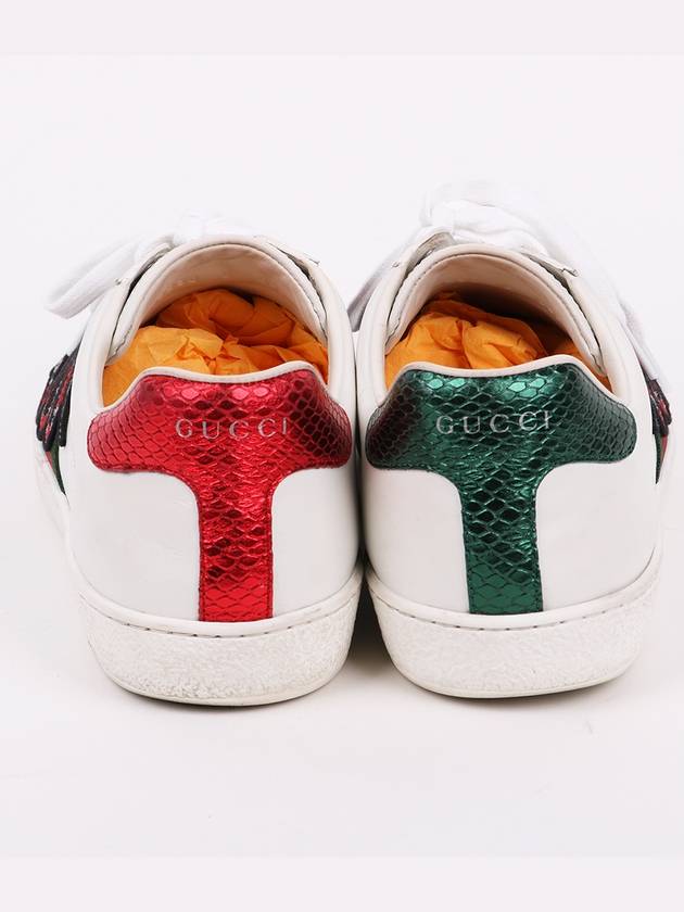 White Snake Logo Sneakers 456230 - GUCCI - BALAAN 8