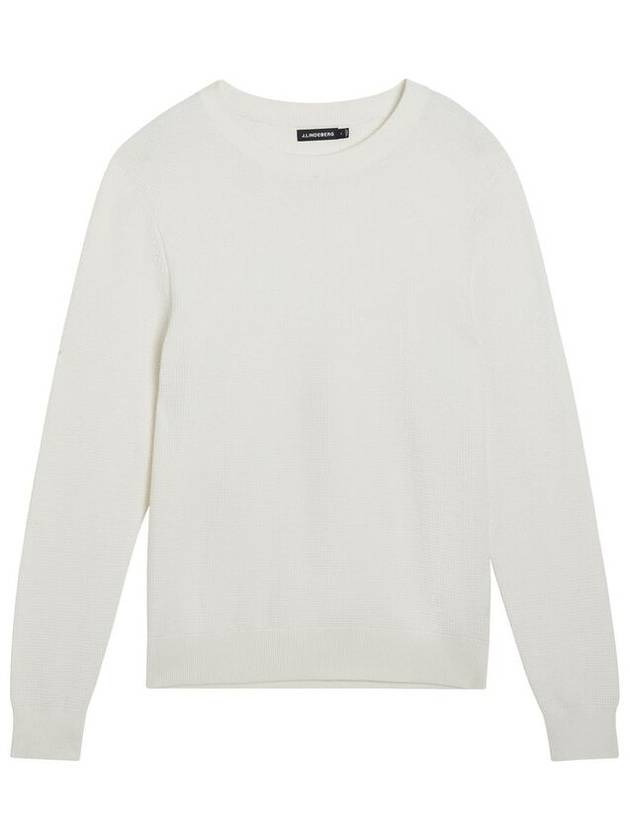 Men's Archer Structure Knit Top White - J.LINDEBERG - BALAAN 2