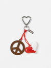 HEART PEACE FREEDOM KEYRING STRAWBERRY - USITE - BALAAN 2