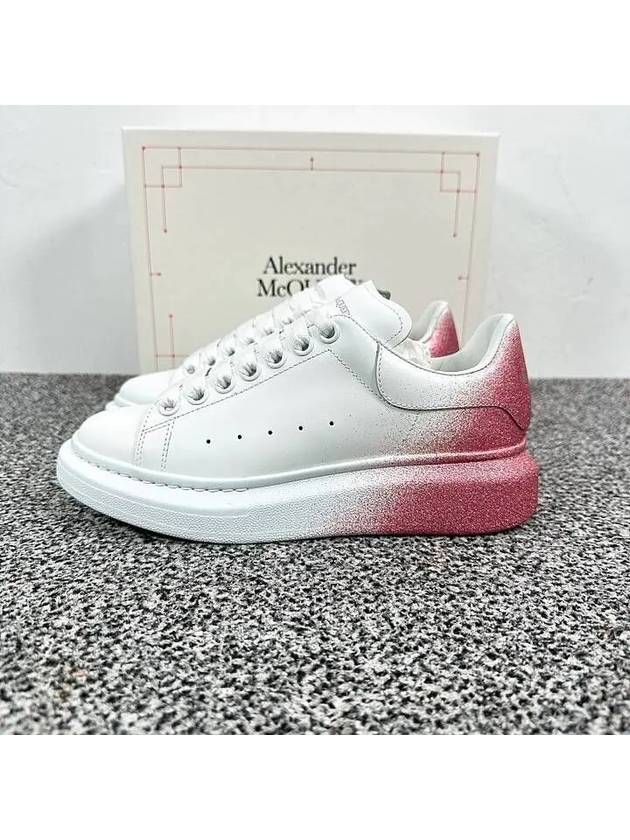 Oversized Low Top Sneakers White Pink - ALEXANDER MCQUEEN - BALAAN 3