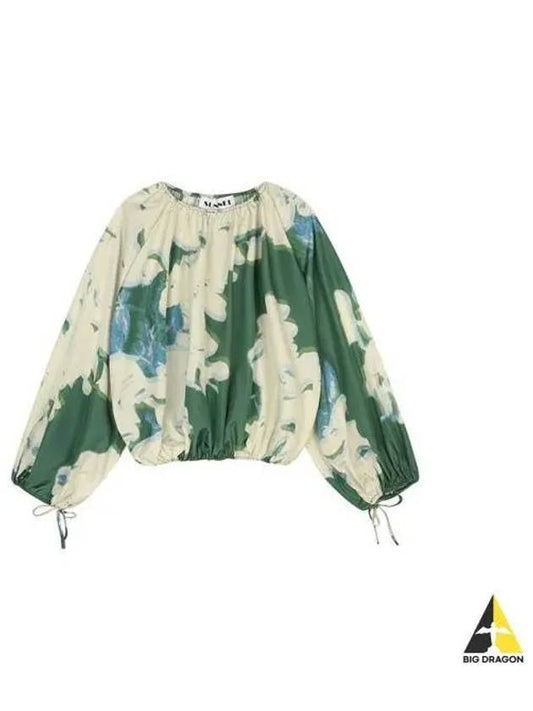 Pattern Blouse Dark Green MRTWWTOP007 WVN007 - SUNNEI - BALAAN 1