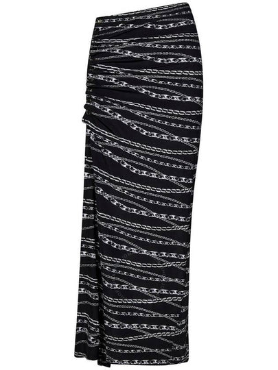 Rabanne All Over Chain Print Midi Skirt, Brand Size 38 (US Size 6) - PACO RABANNE - BALAAN 2