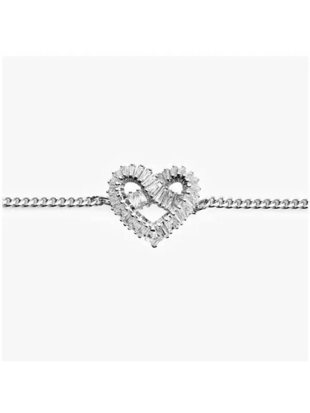 Matrix Heart Bracelet Silver - SWAROVSKI - BALAAN 5