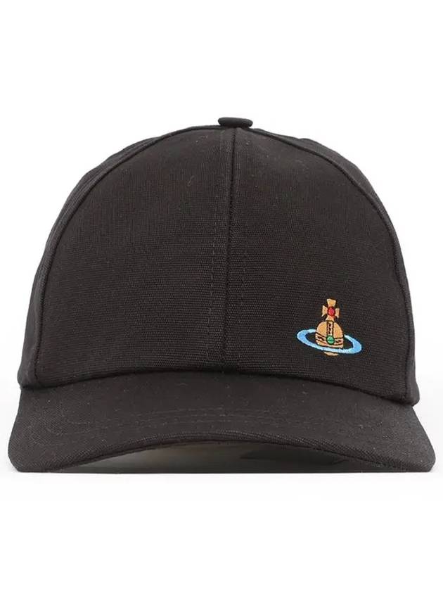 ORB Uni Colour Baseball Ball Cap Black - VIVIENNE WESTWOOD - BALAAN 2