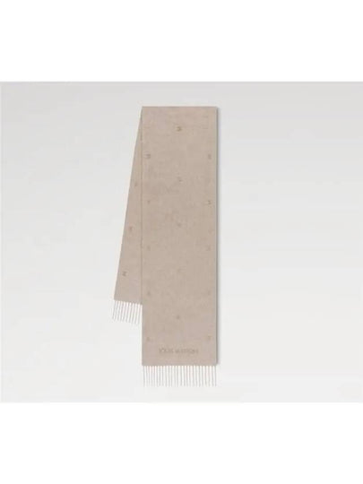 LV Blason Embroidered Scarf Grey - LOUIS VUITTON - BALAAN 2