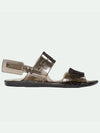 logo jelly sandals brown - OFF WHITE - BALAAN 2