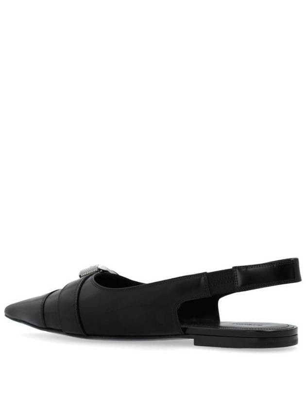 Givenchy Black Leather Flats - GIVENCHY - BALAAN 3