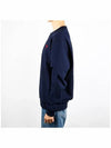 Small Heart Logo Sweatshirt Navy - AMI - BALAAN 4