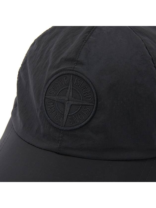 Nylon Logo Ball Cap Black - STONE ISLAND - BALAAN 6