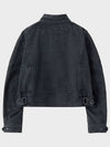 Overfit Crop Rider Denim Jacket Black - THEANTIPLATFORM - BALAAN 3