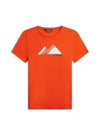 Golf Valeria Graphic Short Sleeve T-Shirt Tangerine Tango - J.LINDEBERG - BALAAN 1