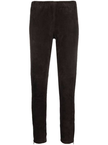 P.A.R.O.S.H. Monet Slim-Fit Suede Trousers - P.A.R.O.S.H. - BALAAN 1