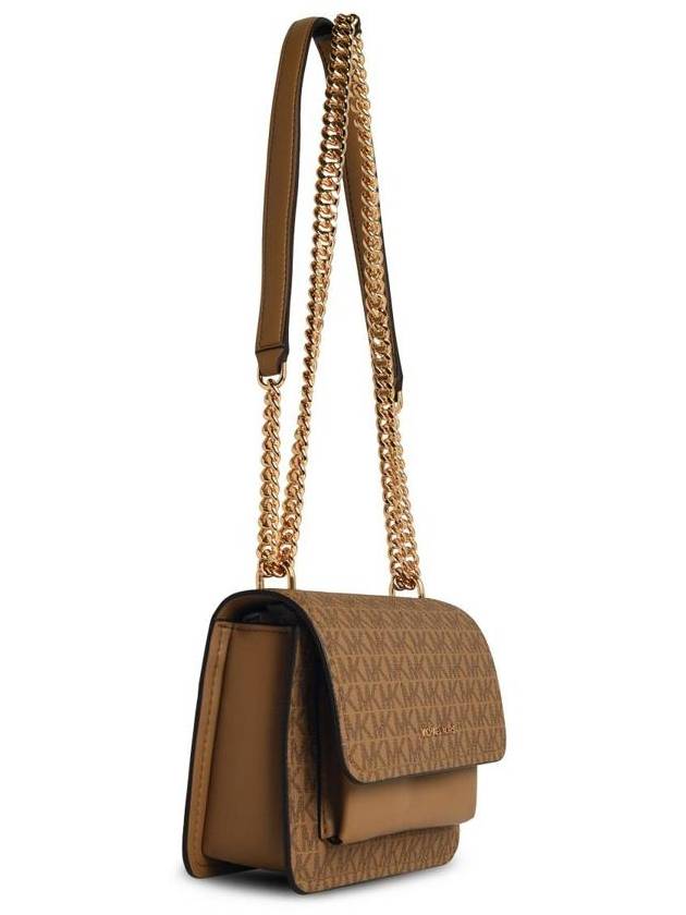 Michael Kors 'Claire' Beige Leather Crossbody Bag - MICHAEL KORS - BALAAN 2