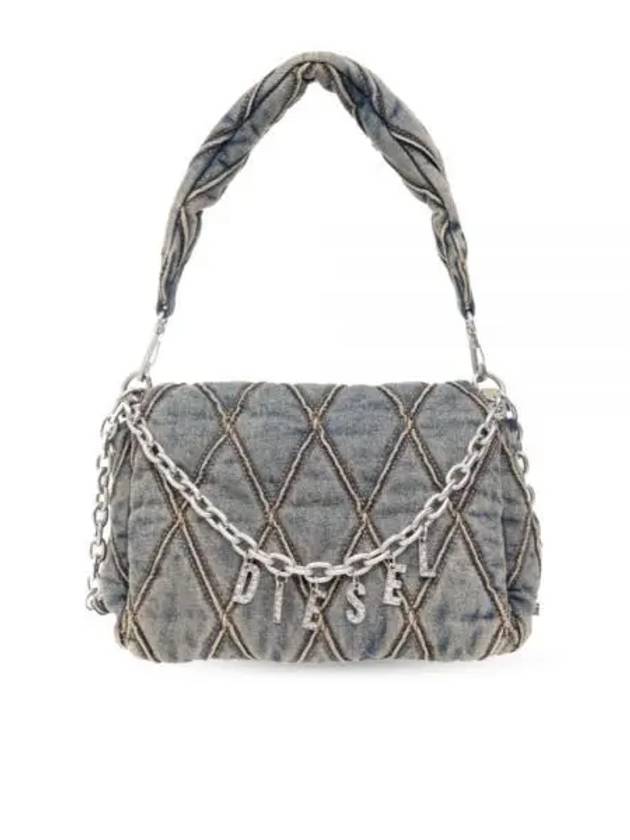 Charm D Initial Denim Shoulder Bag X09596 P5570 HA001 - DIESEL - BALAAN 1