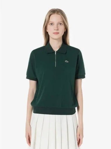 Women s half zip up polo t shirt PF560E 54N YZP Domestic product GQ2N24071639893 - LACOSTE - BALAAN 1