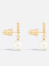 Dior evolution earrings gold finish metal white - DIOR - BALAAN 4