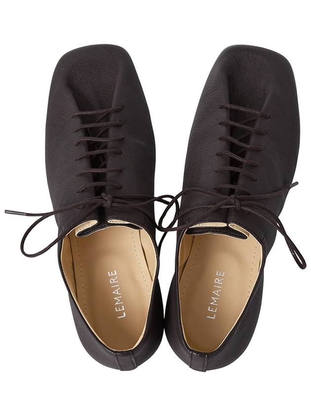 Souris Flat Classic Derbies Espresso - LEMAIRE - BALAAN 3