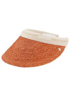 HAT50265 SUNTL Bianca Sunset Natural Logo Visor Sun Cap - HELEN KAMINSKI - BALAAN 1